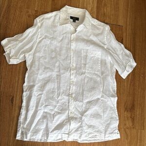 Club Room White Casual Button Down Shirt